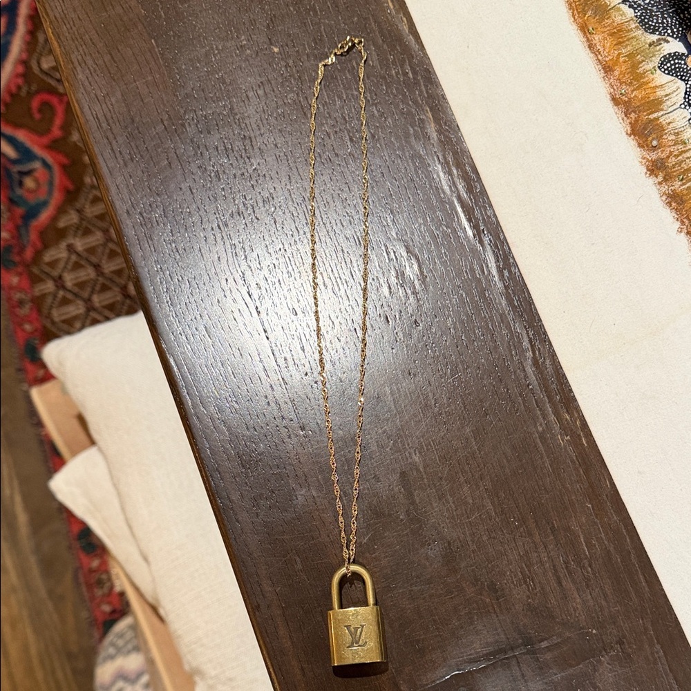 Vintage Louis Vuitton Lock With Chain